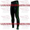 FM-894 m-204 Men Gym Fitness Yoga Compression Leggings Baselayer Tight Pant Long Trouser Black Green Thread