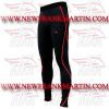 FM-894 m-208 Men Gym Fitness Yoga Compression Leggings Baselayer Tight Pant Long Trouser Black Red Thread