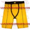 Men Gym Fitness MMA Board Grappling Compression Shorts Yellow (FM-896 b-162)