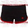 FM-894 s-8 Ladies Gym Fitness Compression Running Shorts Black Red