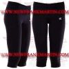 FM-894 tc-114 Ladies Gym Fitness Yoga compression Leggings Baselayer Tight Capri Trouser Black