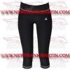 FM-894 tc-10 Ladies Gym Fitness Yoga compression Leggings Baselayer Tight Capri Trouser Black White