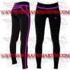 FM-894 t-4 Ladies Gym Fitness Yoga compression Leggings Baselayer Tight Long Trouser Black PinkZip
