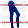 FM-894 L-24 Ladies Gym Fitness Yoga compression Leggings Baselayer Tight Capri Trouser Blue