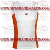 FM-898 fs-268 Fitness Gym Exercise Compression Ladies Women Singlet Yoga Tank Top White Orange
