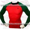 FM-898 b-408 Gym Fitness MMA Rash Guards Baselayer Compression Shirts Full sleeve Red Green