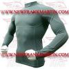 FM-898 b-146 Gym Fitness MMA Rash Guards Baselayer Compression Shirts front Seam Full sleeve Grey