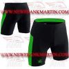 Men Gym Fitness MMA Board Grappling Compression Vale Tudo Shorts Black D Green FM-896 c-104