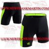 Men Gym Fitness MMA Board Grappling Compression Vale Tudo Shorts Black Green FM-896 c-102