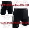 Men Gym Fitness MMA Board Grappling Compression Vale Tudo Shorts Black Grey FM-896 c-118