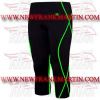 FM-894 mc-4 Men Gym Fitness Yoga Compression Leggings Baselayer Tight Pant Long Trouser Black Green Thread