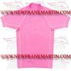 Gym Fitness MMA Rash Guards Baselayer Compression Shirts Half Sleeve Pink (FM-898 h-16)
