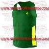 FM-898 ms-212 Gym Fitness Bodybuilding Workout Men Singlet Y Back Stringers Tank Tops Green & Yellow