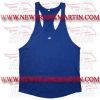 FM-898 ms-404 Gym Fitness Weightlifting Bodybuilding Workout Men Singlet Y Back Stringers Tank Tops Blue