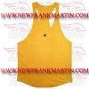 FM-898 ms-412 Gym Fitness Weightlifting Bodybuilding Workout Men Singlet Y Back Stringers Tank Tops Yellow