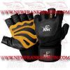 FM-996 g-2846 Weightlifting Fitness Crossfit Gym Gloves Black Brown Leather