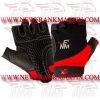 FM-996 g-1202 Weightlifting Fitness Crossfit Gym Gloves Black Red Spandex & Synthetic Leather
