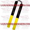 Nunchaku Safety Foam Black and Yellow with Cord (FM-5102 b-4)