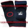 Elbow Pad with Velcro closure Black with Red lining (FM-175 a-22)