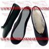 Gymnastic Dancing Ballet Trampoline Shoes Leather Full Sole Black FM-524 a-146