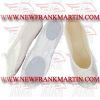 Gymnastic Dancing Ballet Trampoline Shoes Satin Split Sole White FM-524 a-402