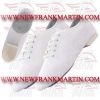 Gymnastic Dancing Ballet Trampoline Jazz Shoes Leather Split Sole White with Laces FM-524 j-62