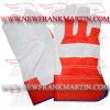 Working Gloves Natural Colour with orange fabric (FM-6002 a-48)