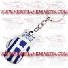 Boxing Gloves Keychain Greece Flag Print (FM-901 f-38)
