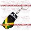 Boxing Gloves Keychain Jamaica Flag Print  (FM-901 f-46)