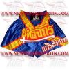 Muay Thai Short with Sword Writing and Cross Stripes (FM-891 s-22)