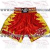 Muay Thai Short with Writing and side Flames (FM-892 A-24)