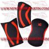 FM-176 ke-618 Weightlifting Fitness Crossfit Gym 5mm 7mm Knee Sleeves Elastic Black Red