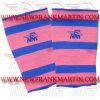 FM-996 ks-42 Weightlifting Fitness Crossfit Gym Knee Sleeves Heavy Polyester Blue Pink