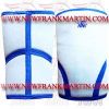 FM-176 k-304 Weightlifting Fitness Crossfit Gym 5mm 7mm Knee Sleeves Long White Blue