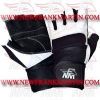 FM-996 g-714 Weightlifting Fitness Crossfit Gym Gloves Leather Black White