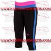 FM-894 tc-202 Ladies Gym Fitness Yoga compression Leggings Baselayer Tight Capri Trouser Black Blue Stripe FM-894 tc-202 Ladies Gym Fitness Yoga compression Leggings Baselayer Tight Capri Trouser Black Blue Stripe