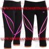 FM-894 tc-604 Ladies Gym Fitness Yoga compression Leggings Baselayer Tight Capri Trouser Black Pink FM-894 tc-604 Ladies Gym Fitness Yoga compression Leggings Baselayer Tight Capri Trouser Black Pink
