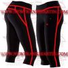 FM-894 tc-408 Ladies Gym Fitness Yoga compression Leggings Baselayer Tight Capri Trouser Black Red Thread Zip FM-894 tc-408 Ladies Gym Fitness Yoga compression Leggings Baselayer Tight Capri Trouser Black Red Thread Zip