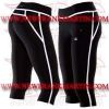 FM-894 tc-412 Ladies Gym Fitness Yoga compression Leggings Baselayer Tight Capri Trouser Black White Thread Zip FM-894 tc-412 Ladies Gym Fitness Yoga compression Leggings Baselayer Tight Capri Trouser Black White Thread Zip