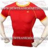 FM-898 h-162 Gym Fitness MMA Rash Guards Baselayer Compression Shirts Red Yellow Half sleeve FM-898 h-162 Gym Fitness MMA Rash Guards Baselayer Compression Shirts Red Yellow Half sleeve