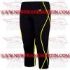 FM-894 mc-12 Men Gym Fitness Yoga Compression Leggings Baselayer Tight Pant Capri Trouser Black Yellow Thread FM-894 mc-12 Men Gym Fitness Yoga Compression Leggings Baselayer Tight Pant Capri Trouser Black Yellow Thread