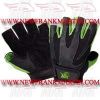 FM-996 g-2202 Weightlifting Fitness Crossfit Gym Gloves Black Green Synthetic Leather FM-996 g-2202 Weightlifting Fitness Crossfit Gym Gloves Black Green Synthetic Leather