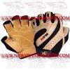 FM-996 g-532 Weightlifting Fitness Crossfit Gym Gloves Leather Spandex Beige FM-996 g-532 Weightlifting Fitness Crossfit Gym Gloves Leather Spandex Beige