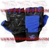 FM-996 g-468 Weightlifting Fitness Crossfit Gym Gloves Leather Spandex Black Blue FM-996 g-468 Weightlifting Fitness Crossfit Gym Gloves Leather Spandex Black Blue