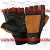 FM-996 g-464 Weightlifting Fitness Crossfit Gym Gloves Leather Spandex Black Brown FM-996 g-464 Weightlifting Fitness Crossfit Gym Gloves Leather Spandex Black Brown
