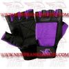 FM-996 g-472 Weightlifting Fitness Crossfit Gym Gloves Leather Spandex Black Purple FM-996 g-472 Weightlifting Fitness Crossfit Gym Gloves Leather Spandex Black Purple