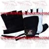 FM-996 g-408 Weightlifting Fitness Crossfit Gym Gloves Leather Spandex Black White FM-996 g-408 Weightlifting Fitness Crossfit Gym Gloves Leather Spandex Black White