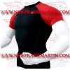 FM-898 h-202 Gym Fitness MMA Rash Guards Baselayer Compression Shirts Black Red Half sleeve FM-898 h-202 Gym Fitness MMA Rash Guards Baselayer Compression Shirts Black Red Half sleeve