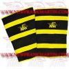 FM-996 ks-14 Weightlifting Fitness Crossfit Gym Knee Sleeves Heavy Polyester Black Yellow FM-996 ks-14 Weightlifting Fitness Crossfit Gym Knee Sleeves Heavy Polyester Black Yellow