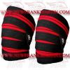 FM-996 k-2 Weightlifting Fitness Crossfit Gym Knee Wraps Black Red FM-996 k-2 Weightlifting Fitness Crossfit Gym Knee Wraps Black Red